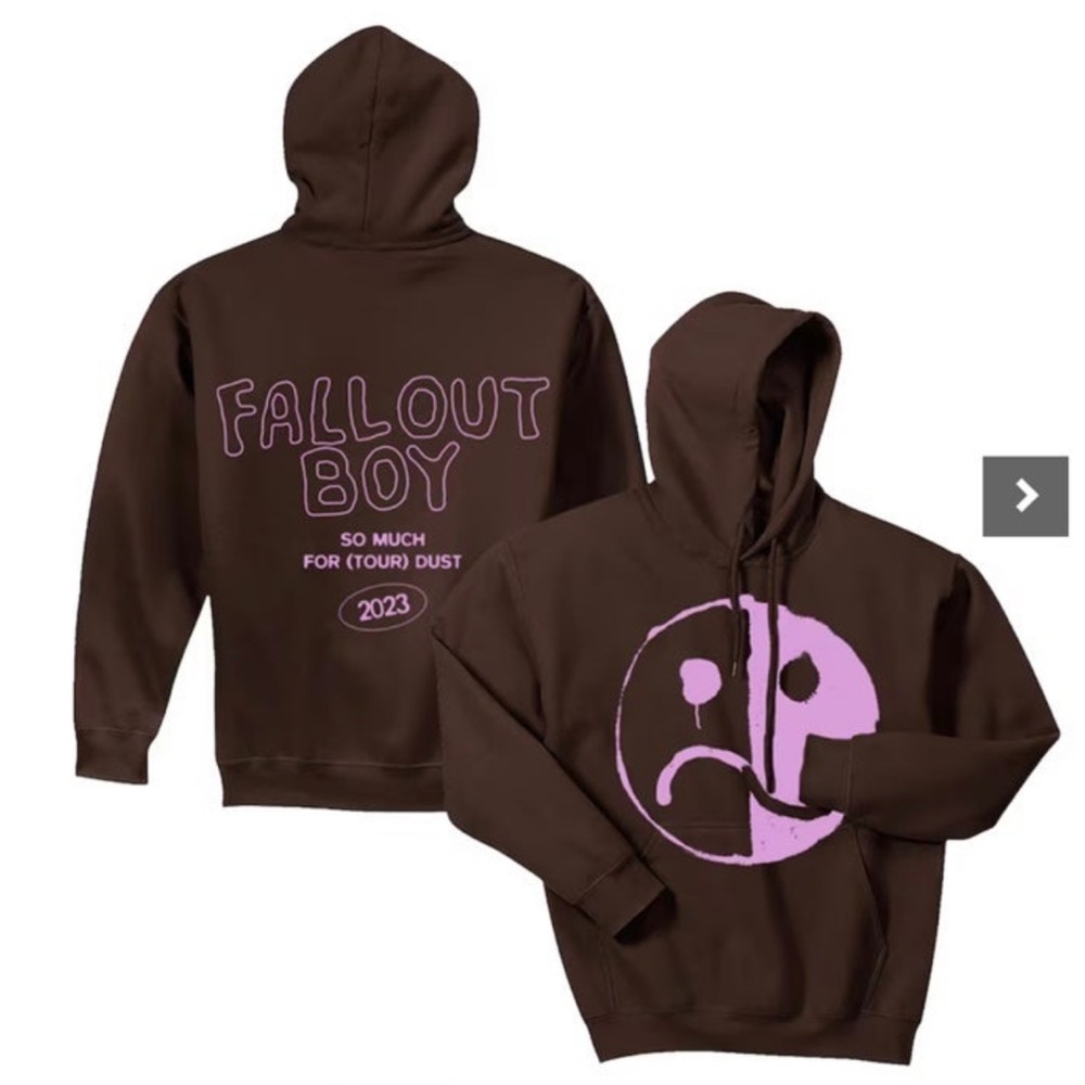 Fall Out Boy Unisex Smiley So Much For Stardust Tour Pullover Hoodie